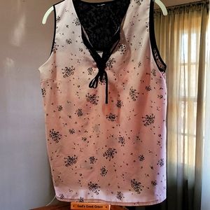 Flowered Lace Dress Top